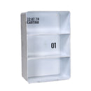 Mensola in metallo bristol bianco 3 piani rettangolare cm 29,5x15xh45