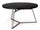 Table basse ronde en métal noir D70 Zaira