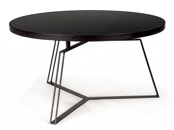 Table basse ronde en métal noir D70 Zaira online
