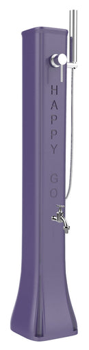 Mini Doccia Solare da Giardino Lavapiedi Miscelatore e Doccetta Mobile Arkema Happy Go Viola