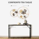 Decorazione Murale 3D in Metallo 138x70 cm Wall Art Dorata con Ginkgo Oro e Argento