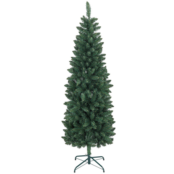 Albero di Natale Artificiale 180 cm 479 Rami Design Alto e Stretto Verde prezzo