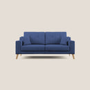Divano 3 Posti 206x95x91 cm in Tessuto Blu