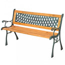 Panca Ghisa Ginevra 126x53x73 h cm in Legno Antracite