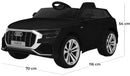 Macchina Elettrica per Bambini 12V con Licenza Audi Q8 Nera