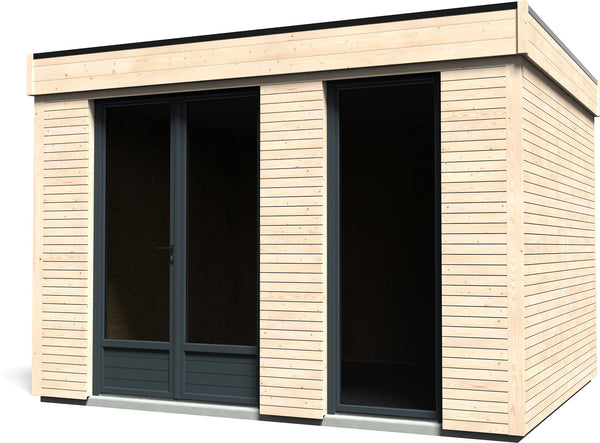 prezzo Abri de Jardin Habitable 3,65x2,99m Sans Sol avec Murs Isolants Déco Maison 9m²