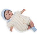 Bambola Bebè con Vestitino Beige Azzurro 38cm JC Toys
