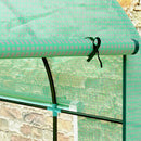 Serra a Tunnel per Orto 3x2x2 m con Porte Avvolgibili e Finestre in Acciaio e PE Anti UV Verde      