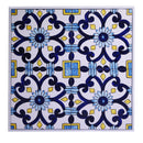 Set Tavolo e 4 Sedie da Giardino con Mosaico in Metallo Sorrento