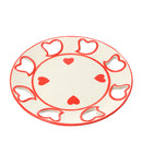 Set 2 Piatti con Cuori H 26 cm
