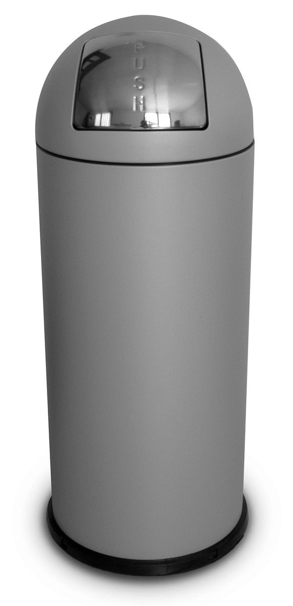 Pattumiera Per Raccolta Rifiuti Ø35xh92 cm da Interno In Acciaio Verniciato Grigio prezzo