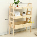 Set 3 Portapiante Fioriera Sovrapponibili in Legno Massello 65x30x87 cm Fumer Alvin