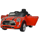 Macchina Elettrica per Bambini 12V con Licenza Mini Cooper Cabrio Rossa