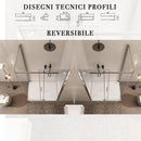 Box Doccia Angolare 1 Anta Scorrevole in Cristallo Trasparente 8mm H195 Bonussi Elise 3.0 Varie Misure