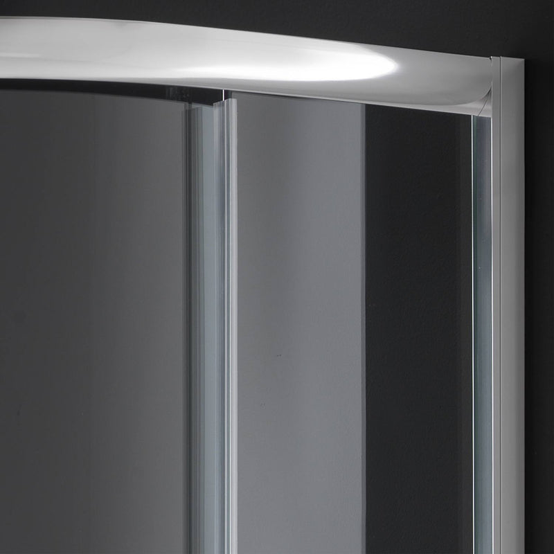 Box Doccia Semicircolare 2 Ante Scorrevoli In Cristallo Trasparente 6mm Fosterberg Aarhus Varie Misure