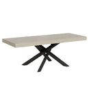 Tavolo Allungabile 160-420x90x77 cm Volantis Premium Cashmere Telaio Antracite 