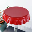 Set 2 Sgabelli Bar Cucina Seduta Forma Tappo Bottiglia Sgabello Girevole Rosso