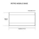 Mobile da Bagno Sospeso con Colonna Mazzoni Maiorca Light Grigio Cemento