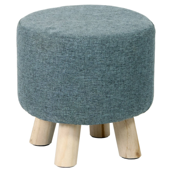 acquista Pouf en tissu et bois de pin 29x29 cm Fumer Megan Grey