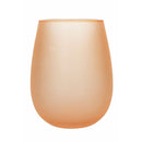 Set 6 Bicchieri Acqua Effetto Frosted Happy Hour Sunset in Vetro VdE Tivoli 1996 Rosso