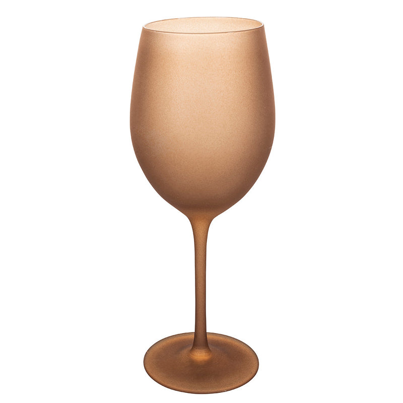 Set 6 Calici Effetto Ghiaccio Happy Hour Chocolate in Vetro VdE Tivoli 1996 Cioccolato