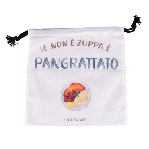 sconto Sachet chapelure 25x25 cm en coton VdE Tivoli 1996 Le Travisate Blanc