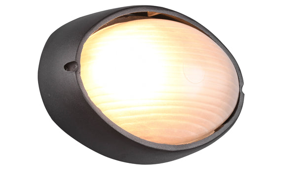 Plafoniera da Esterno Attacco E27 in Alluminio Nero Opaco acquista