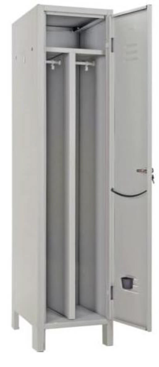 sconto Armadio Spogliatoio Sporco Pulito in Metallo 1 Posto Tetto Piano Fadi Seconda Scelta