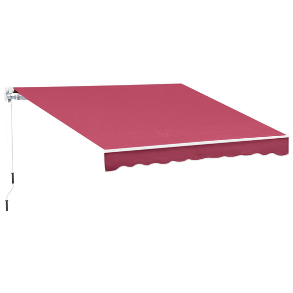 Store mural enroulable 3x2,5m en polyester rouge bordeaux prezzo