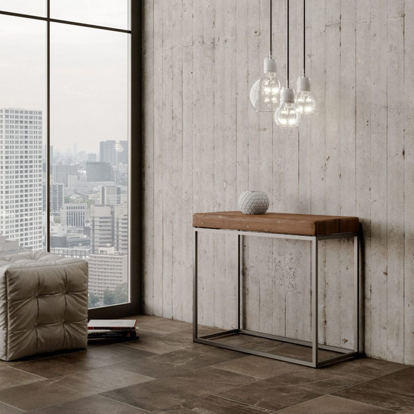 prezzo Consolle Allungabile 90-290x40x77 cm in Nobilitato Marrone