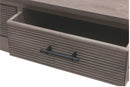Consolle 2 Cassetti 90x38x78 cm in Legno Soriani Tortora Anticato
