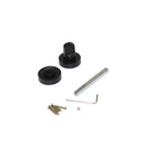 Set di Nottolino su Rosetta Rotonda per Porta Interna 35 mm Zama Nero 5 Pezzi Emuca