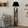 Lampadaire avec bibliothèque 45x45x163,5 cm en MDF Day Black