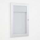 Bacheca con Apertura a Battente 30,1x48,7x2,3 cm in Alluminio Silver