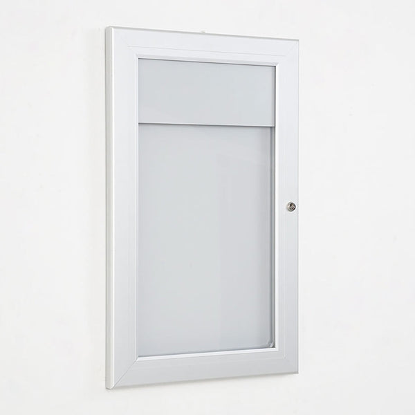 Bacheca con Apertura a Battente 30,1x48,7x2,3 cm in Alluminio Silver sconto
