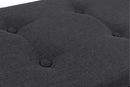 Baule Cassapanca Pouf Contenitore in Polyestere Soriani Antracite