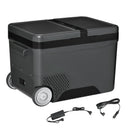 Frigo Portatile Elettrico a Compressore 35 Litri per Auto e Camion Grigio Scuro