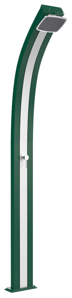Doccia Solare da Esterno Giardino 25L Miscelatore Arkema Spring Fascia Inox Verde prezzo