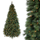 Albero di Natale Artificiale 245 cm con 600 Led Abete Colorado in Sintetico Verde