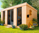 Casetta Abitabile da Giardino 4,97x4,97m Senza Pavimento con Pareti Isolanti Decor Home 21m²