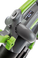 Aspiratore Soffiatore per Foglie a Batteria SAR40 con 2 Batterie 20V Copertura 300 mq con Batteria Verde e Nero      