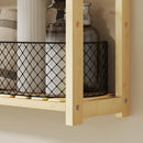 Scaffale per il Bagno 60x15x50 cm 3 Ripiani Regolabili in 5 Posizioni in Bambù   