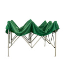 Gazebo Richiudibile Pieghevole 3x3m in Acciaio e PVC Impermeabile Verde