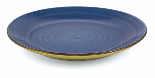 Set de 6 Assiettes à Fruits Ø19x2,5 cm en Grès Vert et Bleu VdE Tivoli 1996 Baita acquista