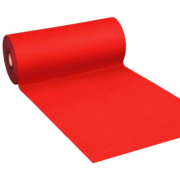 Tapis de passage extérieur/intérieur 1x25m en polypropylène rouge sconto