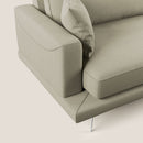 Divano 2 Posti 178x88x93 cm in Tessuto Panna