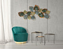 Pannello Foglie 129,50x6x67 cm in Ferro Multicolor