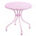 Table de Jardin Ø70x71 cm avec Plateau en Fer Perforé Neffy Rose