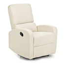Poltrona Relax Reclinabile Manuale in Similpelle Camilla Crema