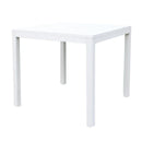 Tavolo Cuba 80x80x74 h cm in Alluminio Bianco